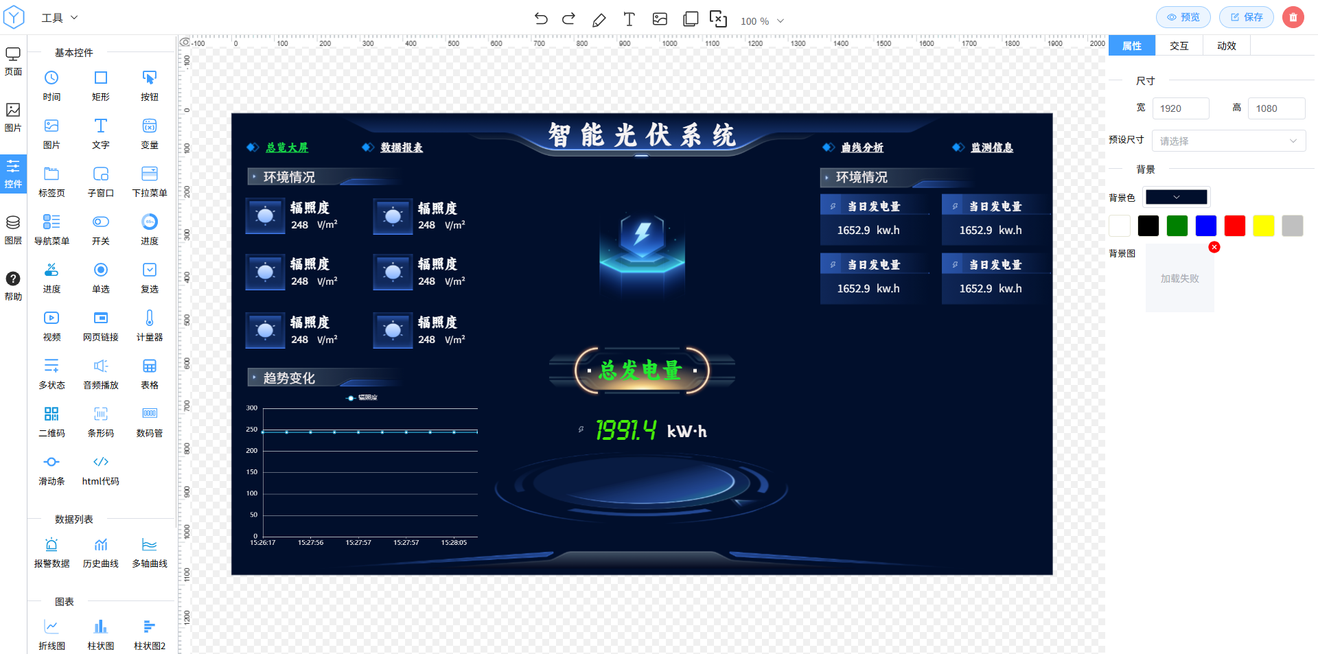 Web组态界面